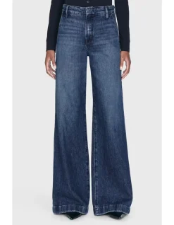 Tailored High Rise Wide Leg Denim Trouser