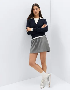 TAILORED PULL ON SKIRT