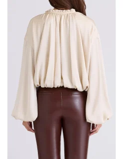 TALIA OPEN-FRONT BLOUSE