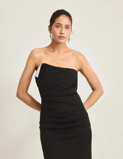 Talvi Strapless Contrast Neoprene Gown