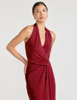 Tamsin Halter Jersey Maxi Dress