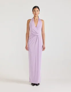 Tamsin Halter Jersey Maxi Dress