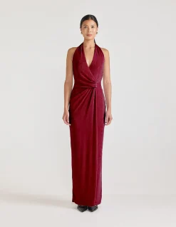 Tamsin Halter Jersey Maxi Dress