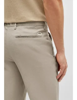 Tapered-fit chinos in a cotton blend