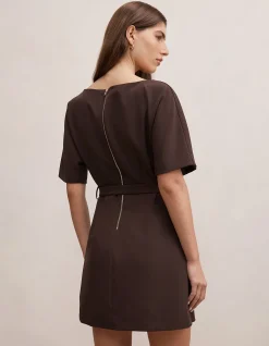 TARA BELTED T-SHIRT MINI DRESS