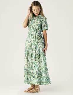 TARA PRINT SHIRT DRESS