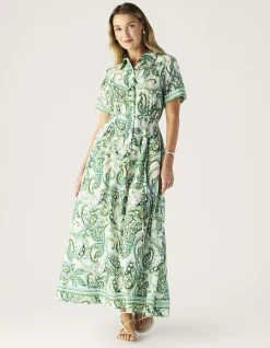 TARA PRINT SHIRT DRESS