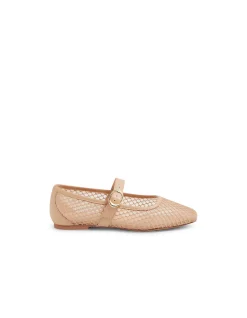 Tartina Mesh Strap Square Toe Flats