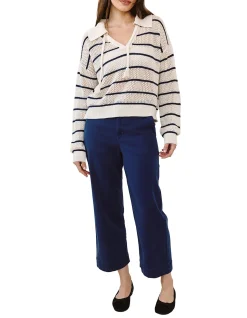 Tassel Tie Open Knit Sweater