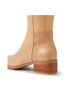 Tataley Leather Stretch Knee High Boots