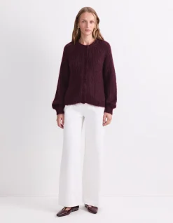 TATIANA MOHAIR TWIST CARDIGAN