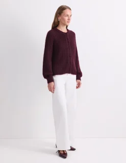 TATIANA MOHAIR TWIST CARDIGAN
