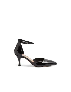 Tatu Patent Pointed Ankle Strap Heels