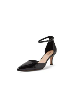 Tatu Patent Pointed Ankle Strap Heels