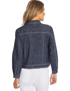 Taylor Indigo Denim Contrast Stitch Jacket