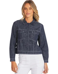 Taylor Indigo Denim Contrast Stitch Jacket