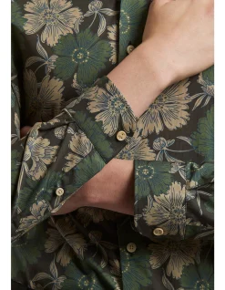 TB COTTON FLORAL PRINT REGULAR CUFF SHIRT