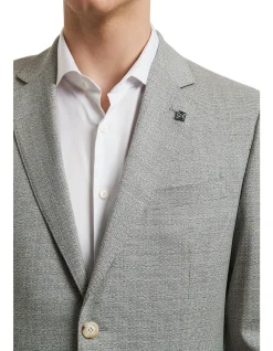 TB TEXTURED NOTCH LAPEL SPORTS JACKET