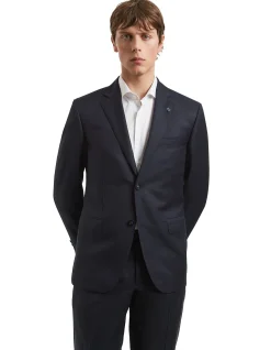 TB TEXTURED NOTCH LAPEL JACKET