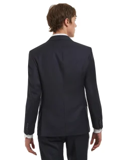 TB TEXTURED NOTCH LAPEL JACKET