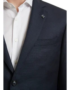 TB TEXTURED NOTCH LAPEL JACKET