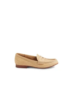 Teale Raffia Panel Loafers