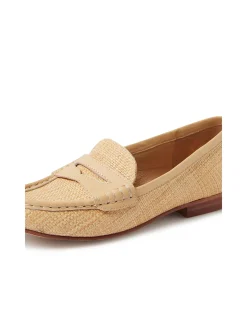 Teale Raffia Panel Loafers