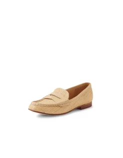 Teale Raffia Panel Loafers