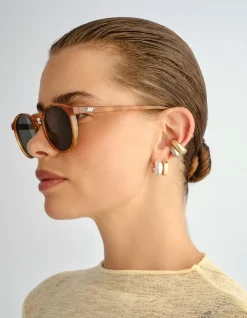 TEEN SPIRIT DEUX TORT ROUND GREEN TINT SUNGLASSES