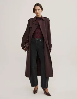 Textured Mesh Long Slevve Top