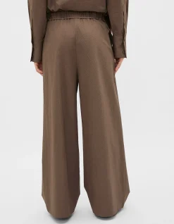 TEXTURED WIDE LEG PANT
