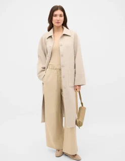 TEXTURED WIDE LEG PANT