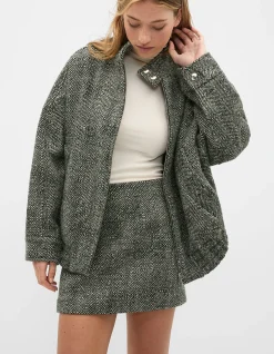 TEXTURED MINI SKIRT