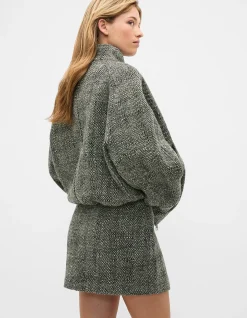 TEXTURED MINI SKIRT