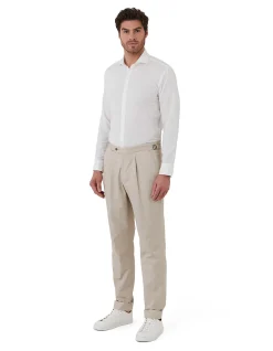 TEXTURED PLAIN TROUSER