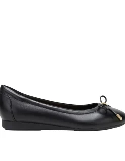 The Ballet Black Leather Ballet Flats