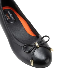 The Ballet Black Leather Ballet Flats