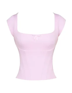 THE CLAP SLEEVE CORSET TOP
