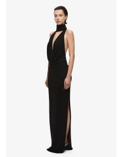 THE COWL NECK JERSEY DRESS