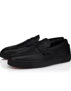 THE HAROLD I FLAT CALF RETOURNE DS BLACK LOAFERS