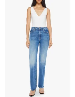 The Kick It High Rise Straight Leg Jeans