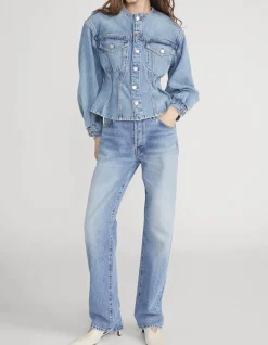 The Nipped Collarless Jacket