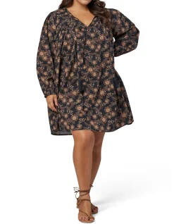 THE POETIC GYPSY - LOSE MYSELF MINI SMOCK DRESS
