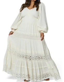 THE POETIC GYPSY SUNSET SHADOWS MAXI DRESS