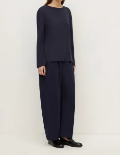 Thea Long Sleeve Tee Navy