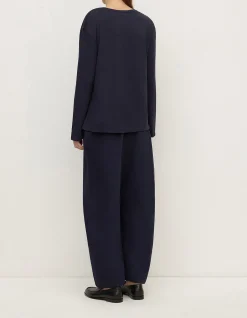 Thea Long Sleeve Tee Navy
