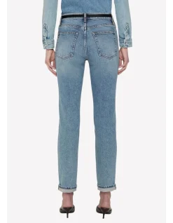 The Borrowed Mid Rise Ankle Boyfriend Jeans