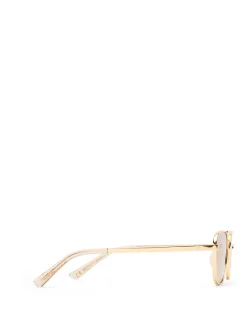 THE CHLOE LIGHT GOLD AVIATOR SUNGLASSES