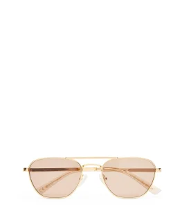 THE CHLOE LIGHT GOLD AVIATOR SUNGLASSES