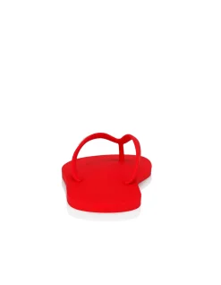 THE CHRISTIAN LOUBOUTIN SUMMER FLAT RUBBER LOUBI THONGS